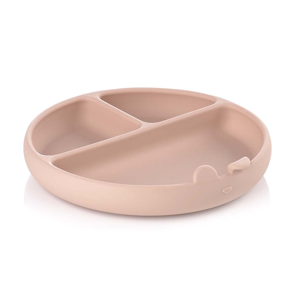 JANE BLW silikonski okrugli tanjur s odjeljcima i vakuumom, Pale Default Title