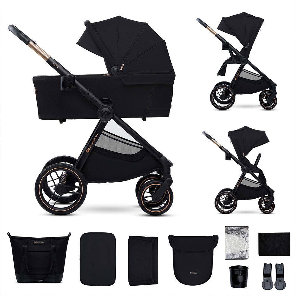 Kinderkraft dječja kolica Nea 2 2u1, Midnight Black Default Title