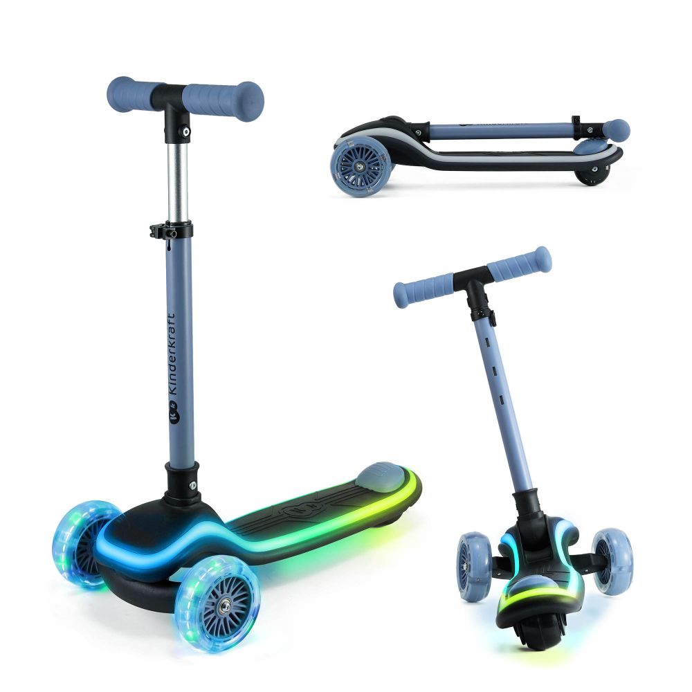 Kinderkraft romobil RAKET LED, Blue Default Title