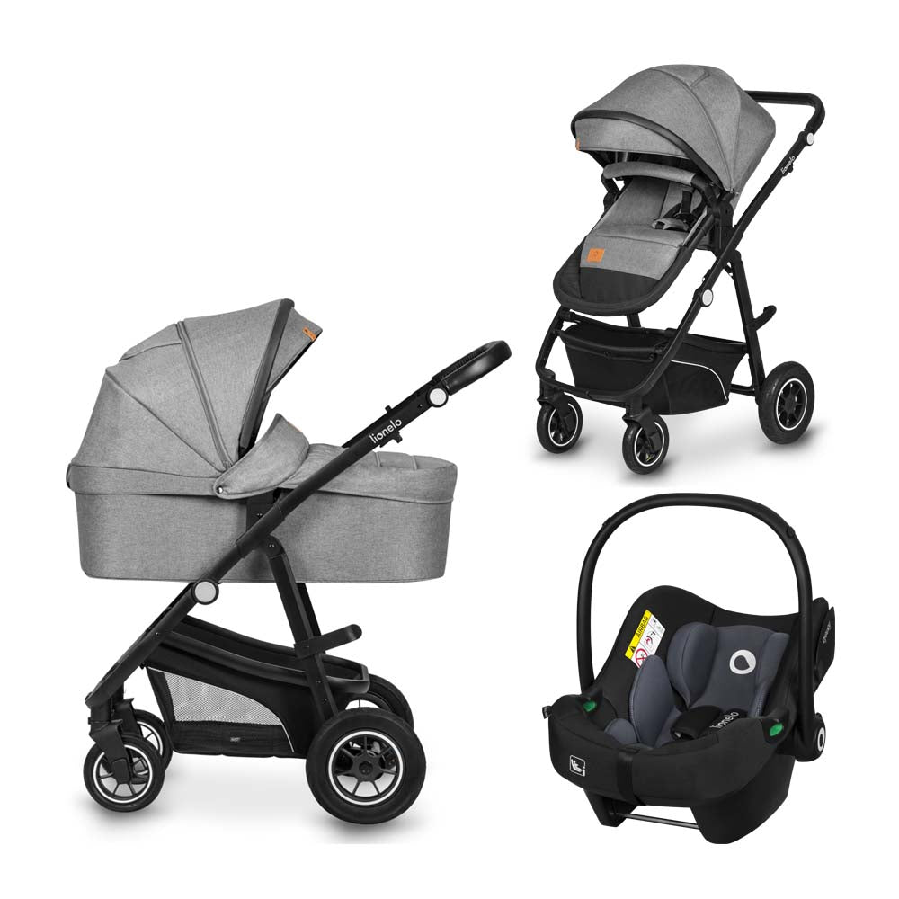 Lionelo dječja kolica Bianka 3u1, Grey Stone Default Title