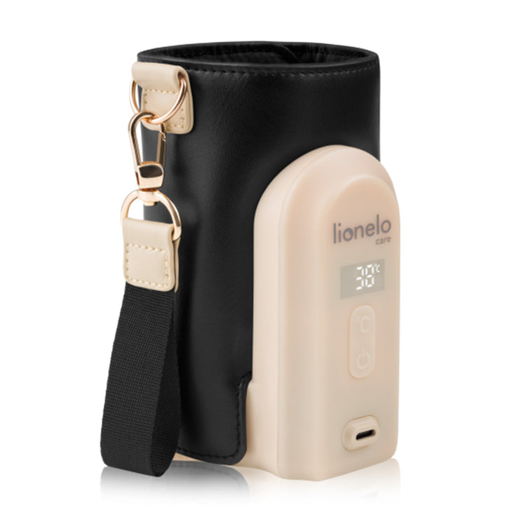 Lionelo Thermup Go Evo električni prijenosni grijač bočica - TERMOSICA s baterijom, Black Gold Default Title