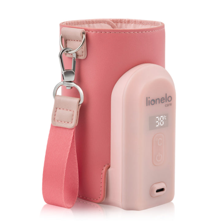 Lionelo Thermup Go Evo električni prijenosni grijač bočica - TERMOSICA s baterijom, Coral Pink Default Title