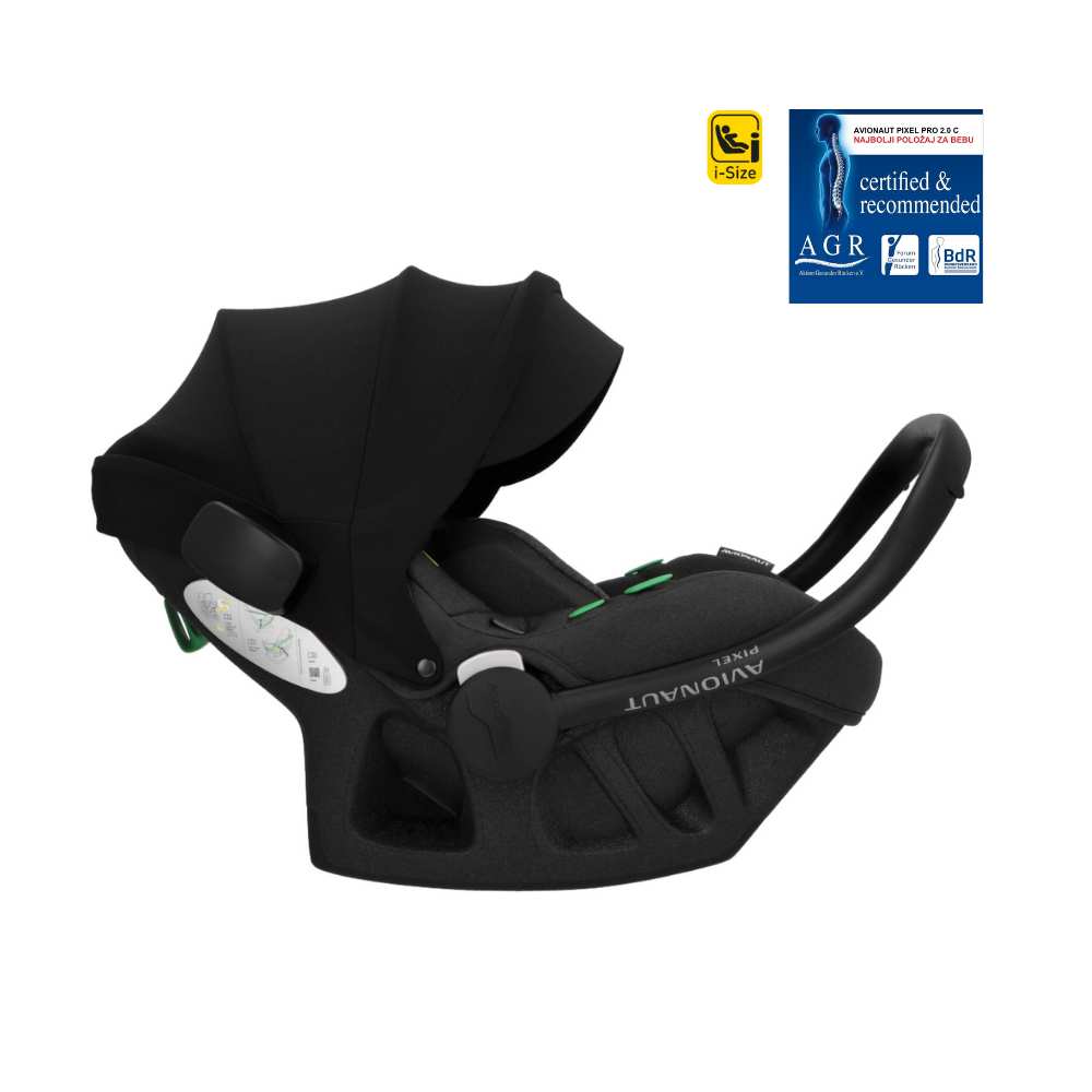 Autosjedalica Avionaut Pixel PRO 2.0 C 0-13 kg (40-86 cm), Black
