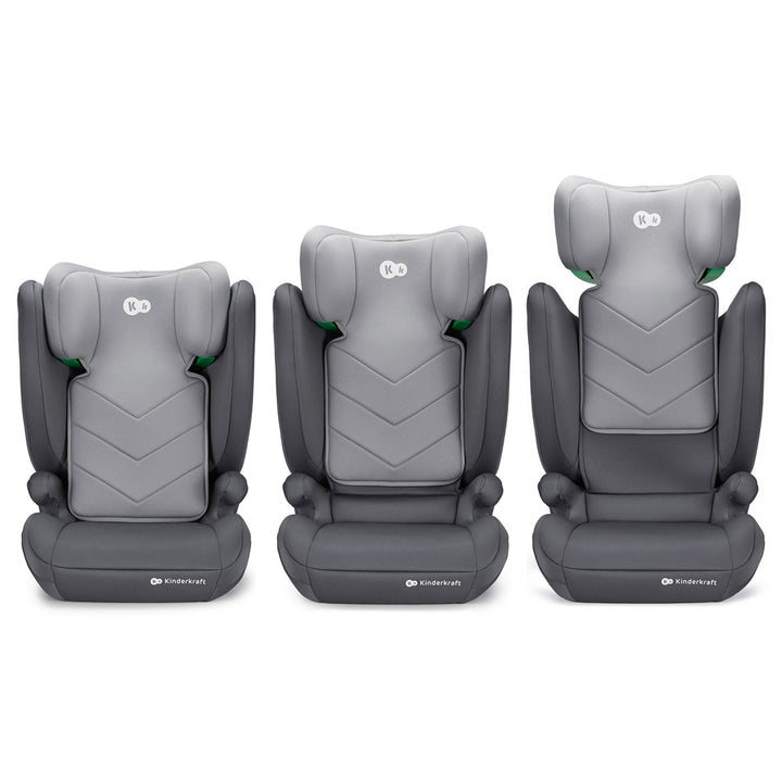 Kinderkraft autosjedalica I-Spark i-Size 15-36 kg (100-150 cm) bez Isofix-a, Grey