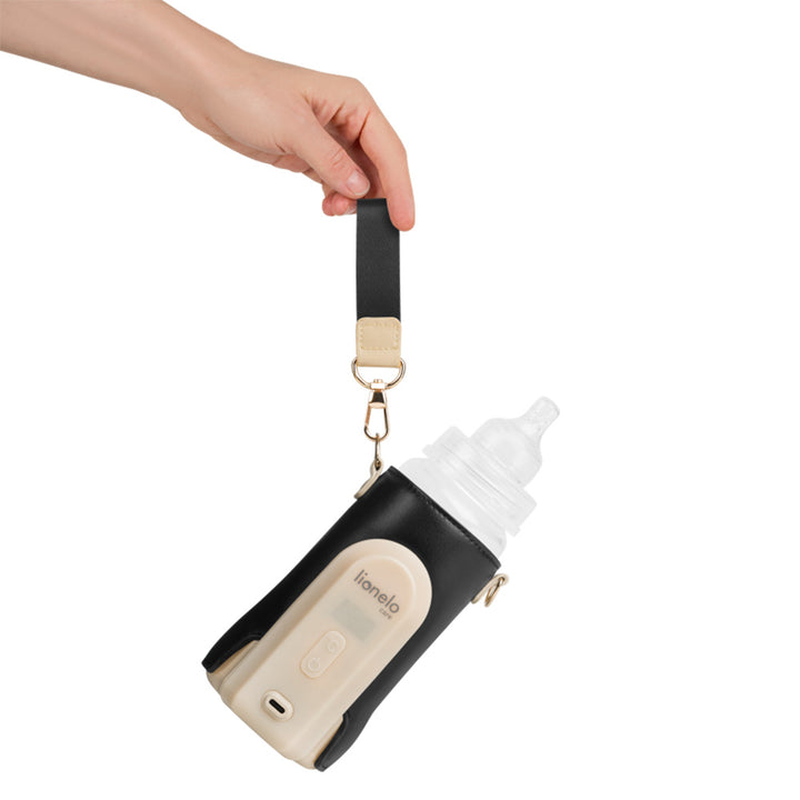 Lionelo Thermup Go Evo električni prijenosni grijač bočica - TERMOSICA s baterijom, Black Gold