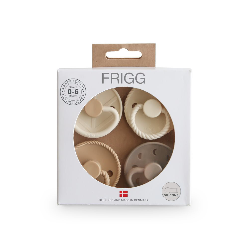 Frigg® Set od 4 dude od silikona Crystal Sparkle (0-6m)