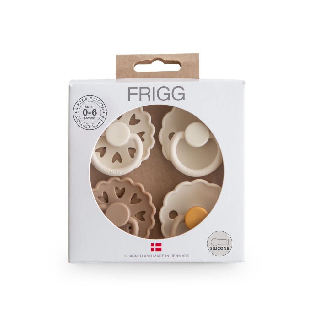 Frigg® Set od 4 dude od silikona Snowflake Dream (0-6m)