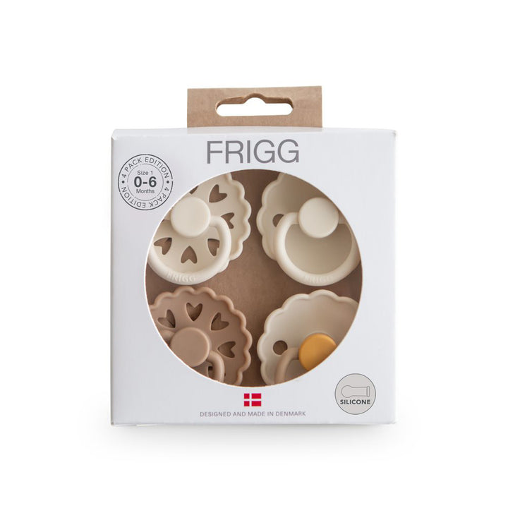 Frigg® Set od 4 dude od silikona Snowflake Dream (0-6m)