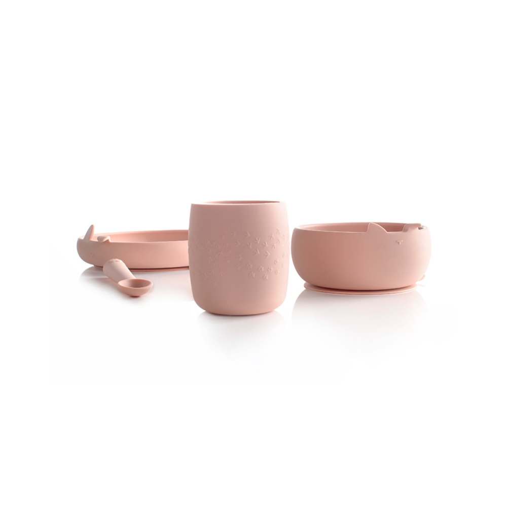 JANE Silikonski set za hranjenje od 4 dijela, Pale