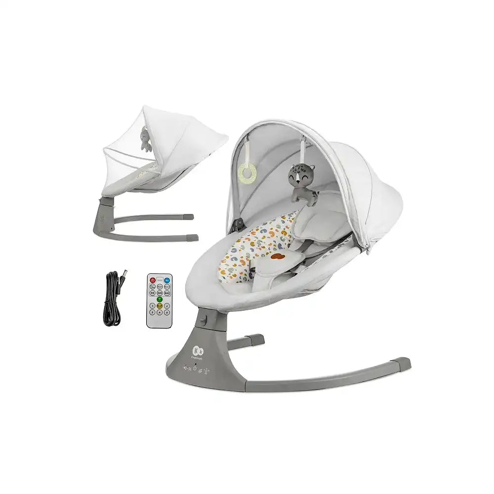 Kinderkraft Električna njihaljka LUMI 2, Light Grey