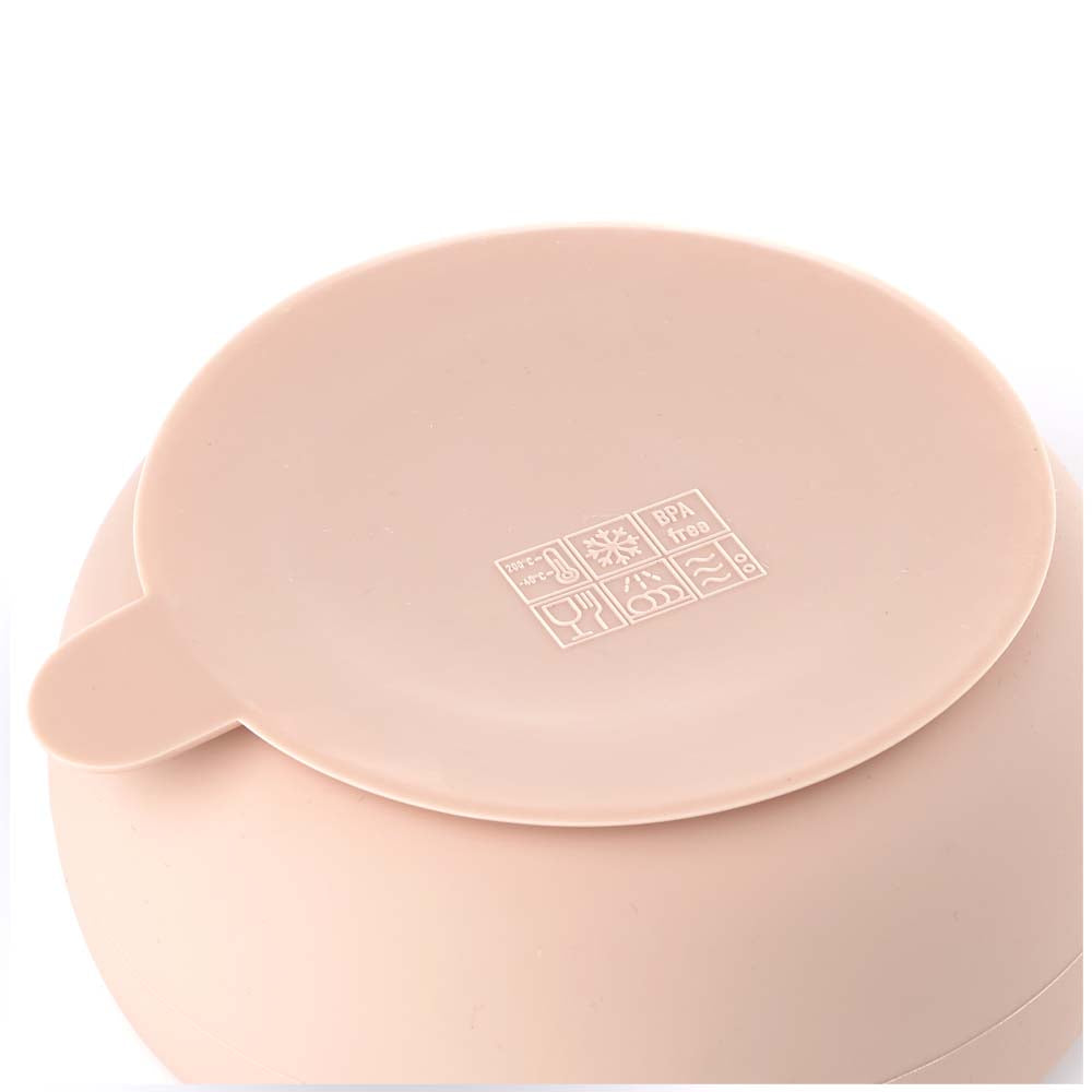 JANE Silikonska posuda za hranjenje + žlica, Pale