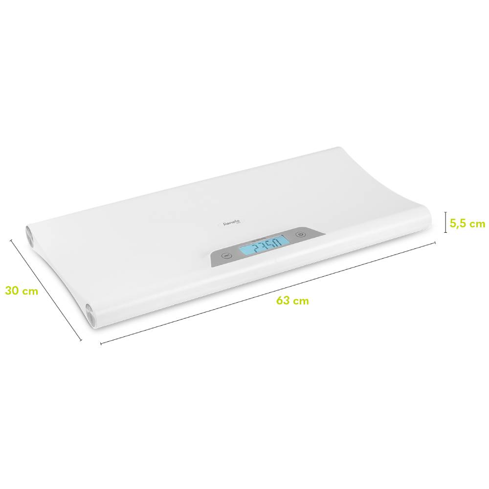 Lionelo digitalna vaga za bebe Babybalance, White