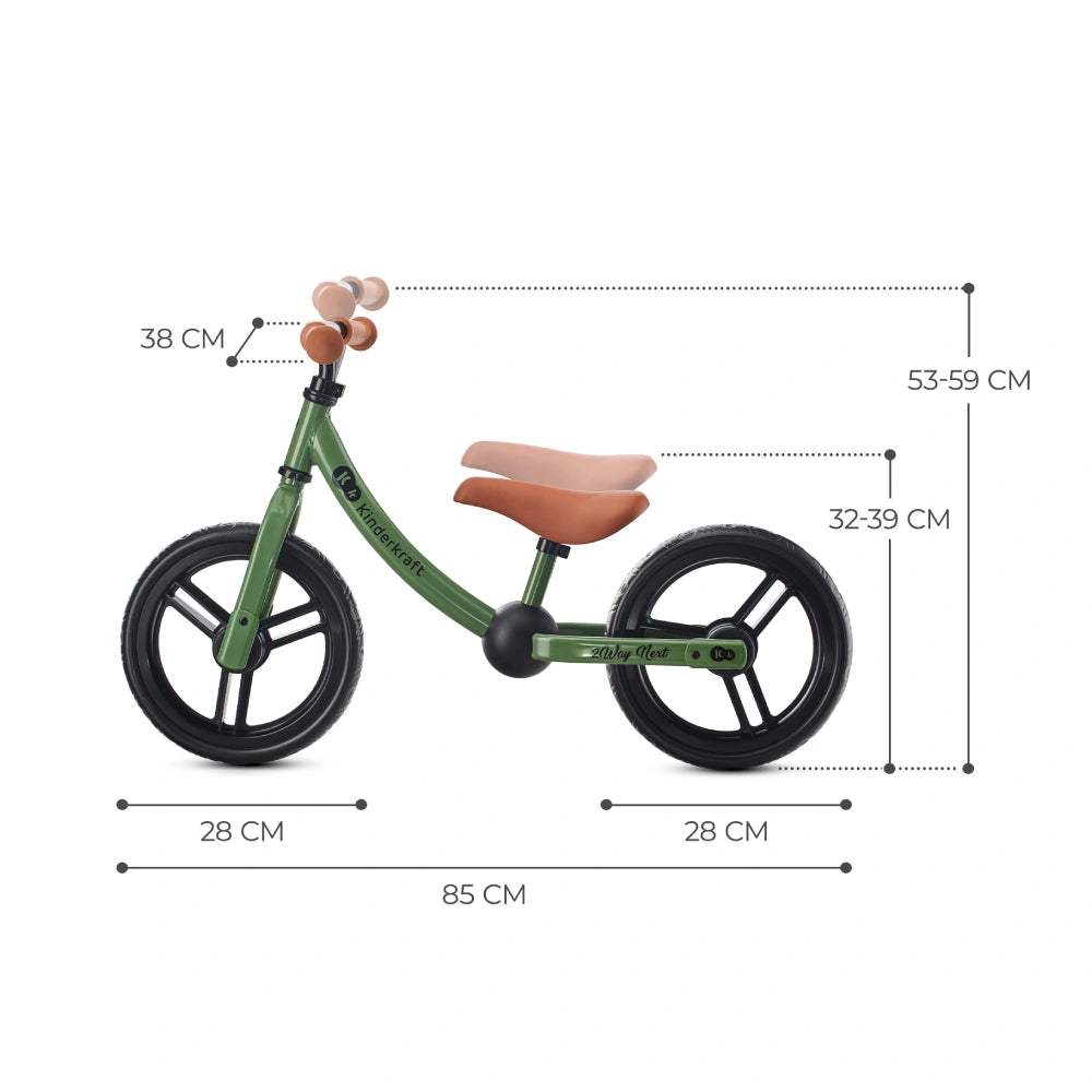 Kinderkraft balans bicikl 2WAY NEXT, Light green