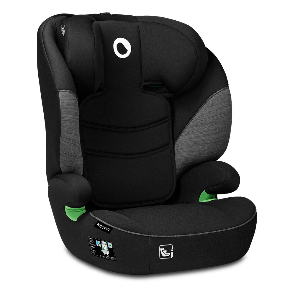 Lionelo autosjedalica Lars i-Size 15-36 kg (100-150 cm) bez Isofix-a, Black Grey