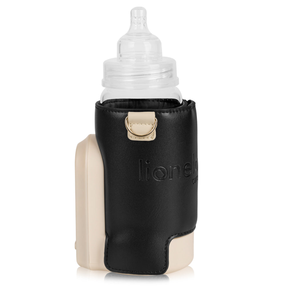 Lionelo Thermup Go Evo električni prijenosni grijač bočica - TERMOSICA s baterijom, Black Gold