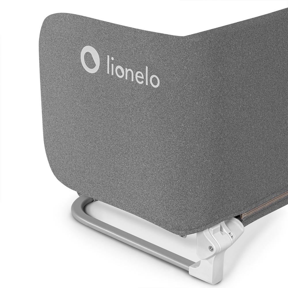 Lionelo zaštitna ograda za krevet Lora XL 150x45 cm, Grey Stone