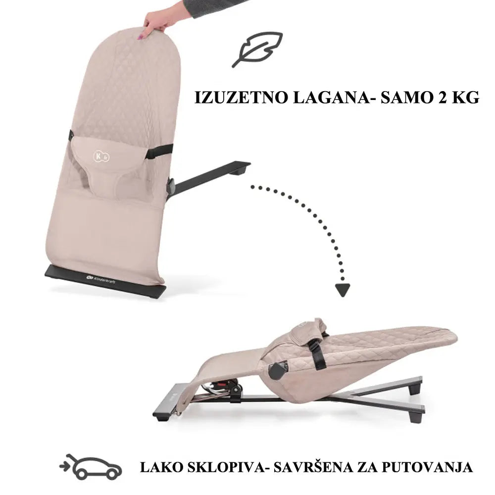 Kinderkraft Ležaljka MIMI bež