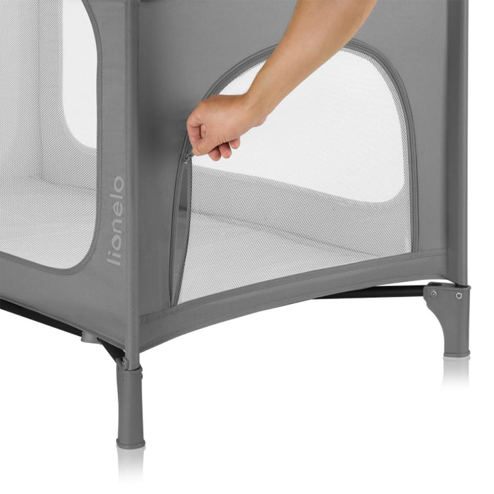 Lionelo Jasmin putni krevetić Easy Fold, Grey Stone