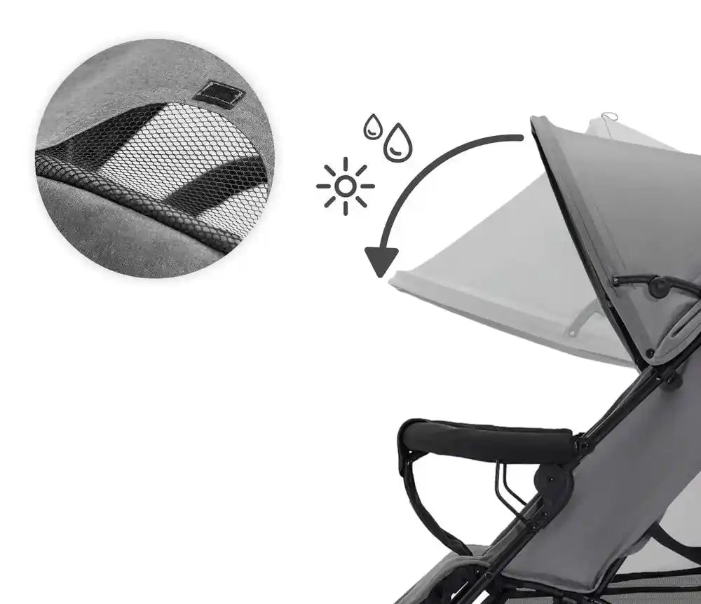 Kinderkraft Kišobran kolica TIK, Stone Grey