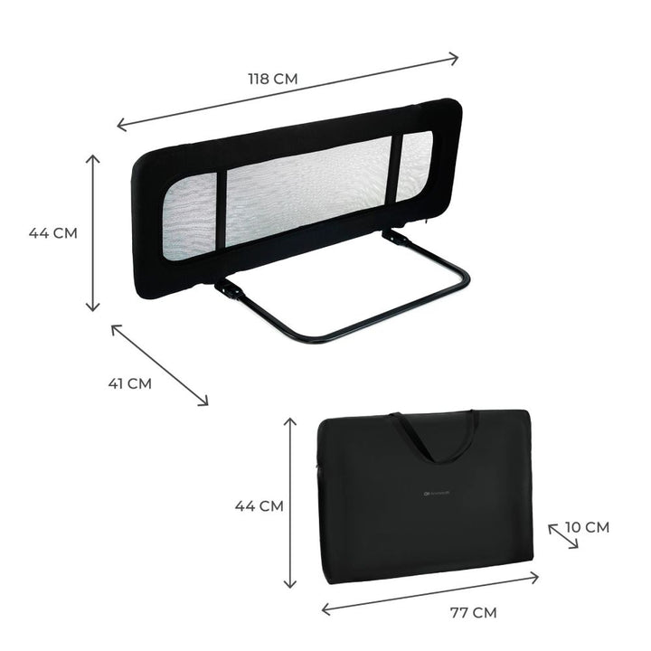 Kinderkraft Guard &amp; Dream zaštitna ograda za krevet 118x41x44 cm, Black