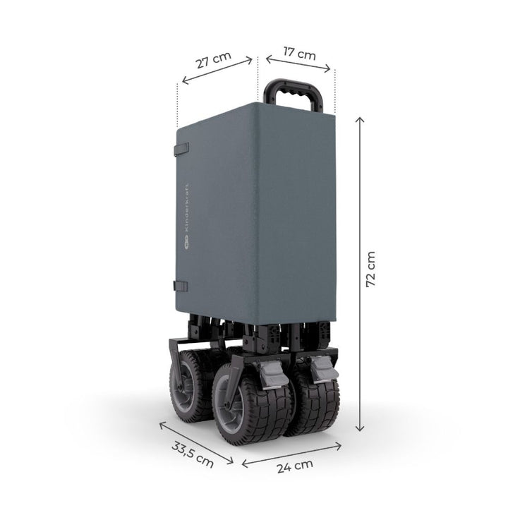 Kinderkraft Sklopiva kolica ROLLSTER 90x58 cm, Anthracite