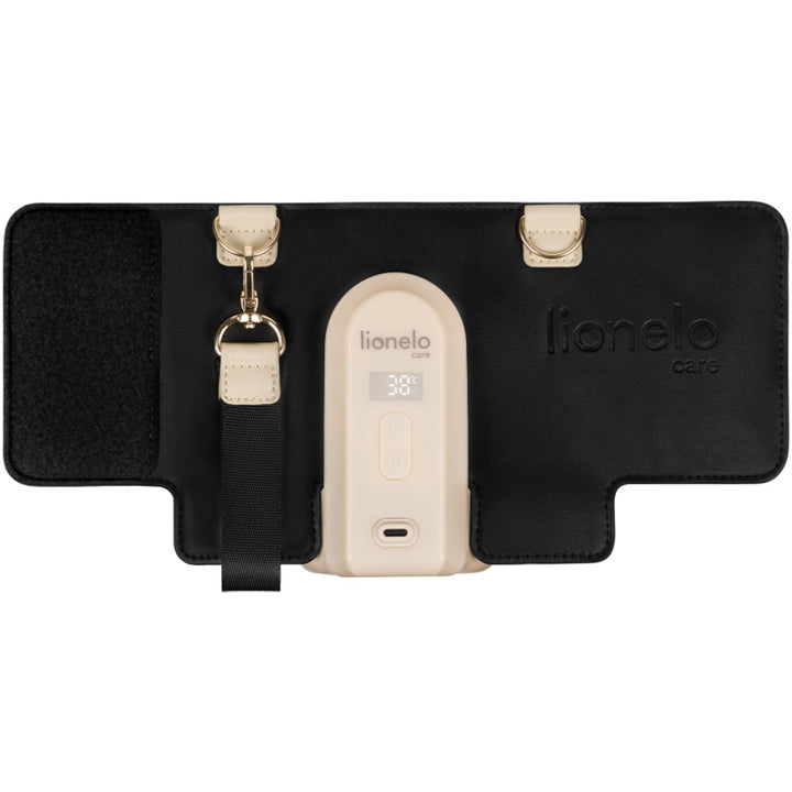 Lionelo Thermup Go Evo električni prijenosni grijač bočica - TERMOSICA s baterijom, Black Gold