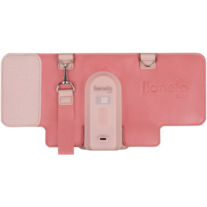 Lionelo Thermup Go Evo električni prijenosni grijač bočica - TERMOSICA s baterijom, Coral Pink