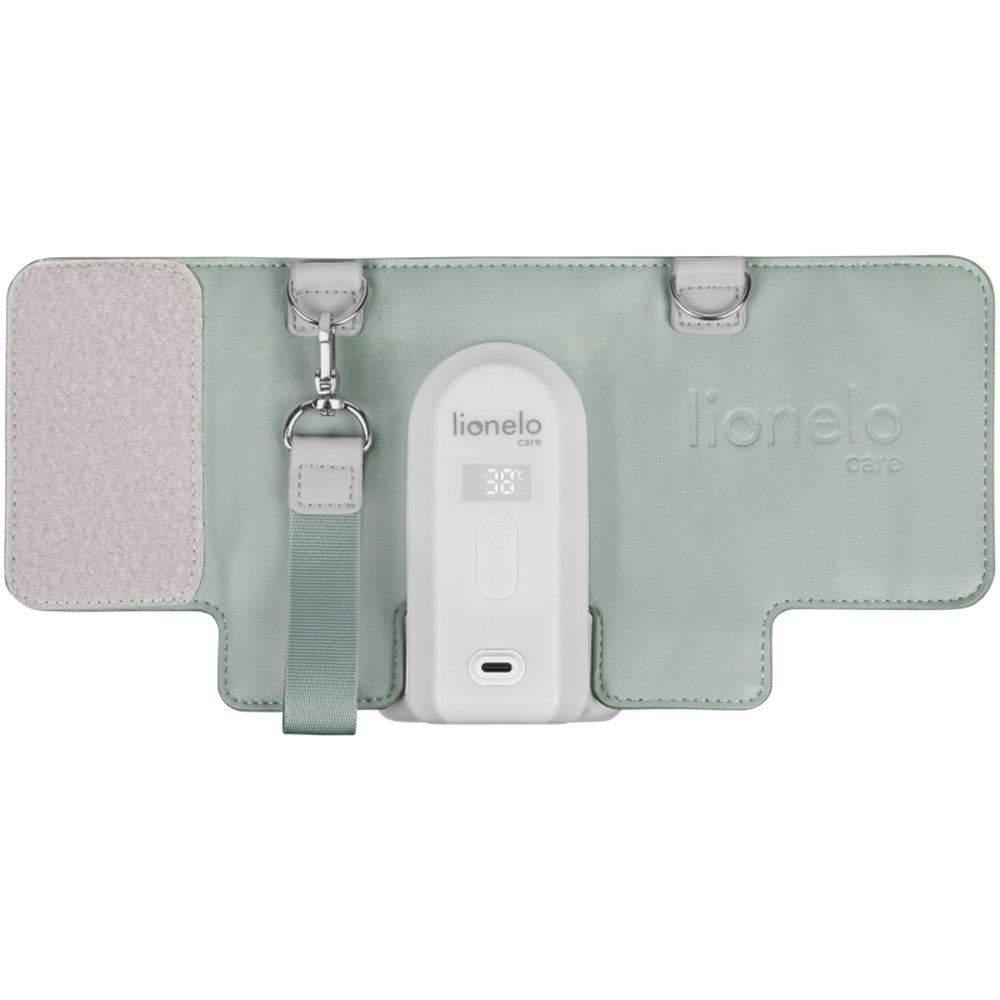 Lionelo Thermup Go Evo električni prijenosni grijač bočica - TERMOSICA s baterijom, Green Sage