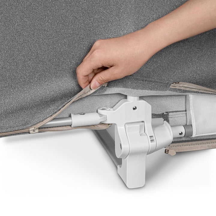 Lionelo zaštitna ograda za krevet Lora XL 150x45 cm, Grey Stone