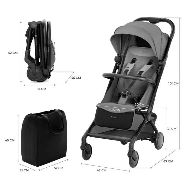 Kinderkraft Sportska kolica Pilot 2, Platinum Grey