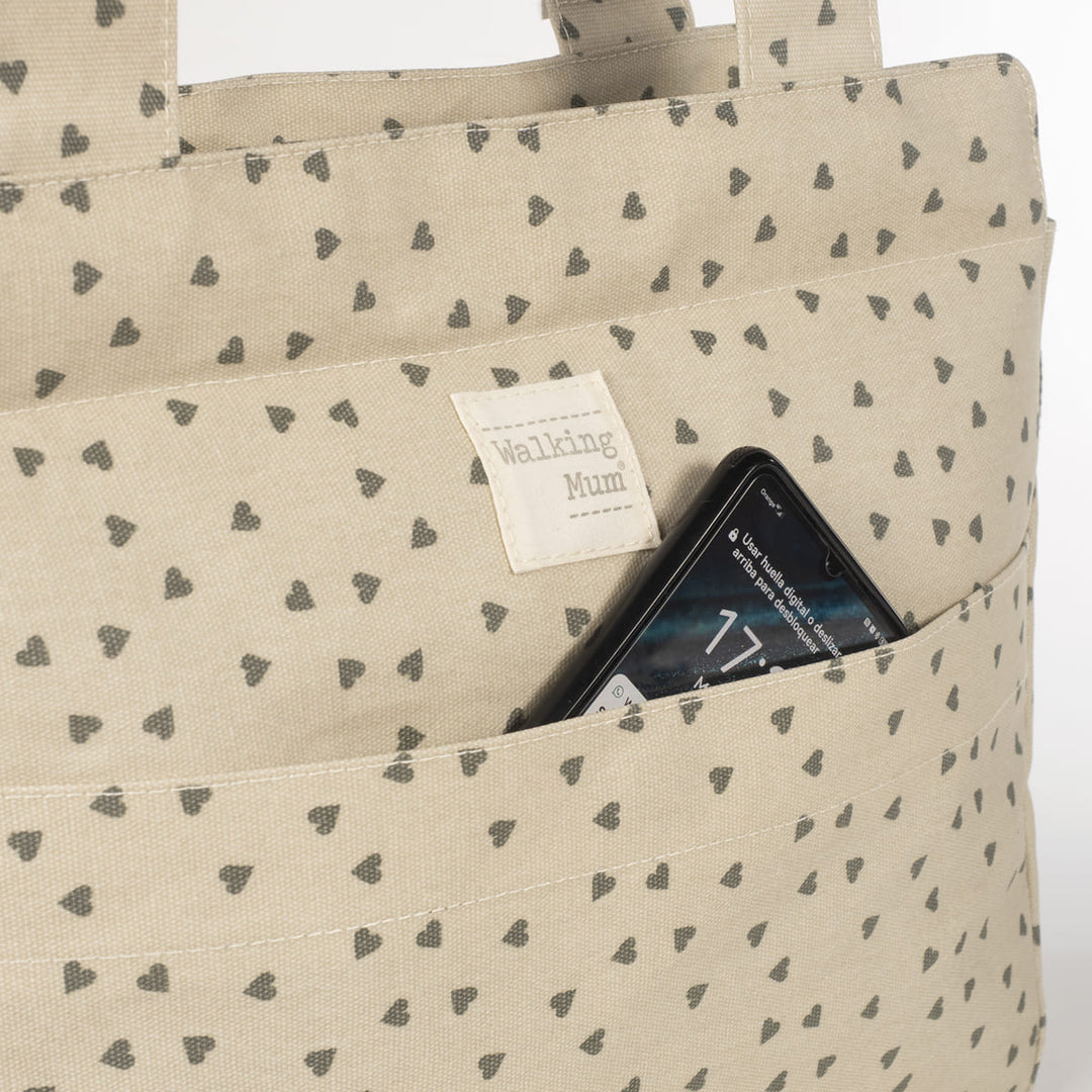 Torba Hearts Poppy Moss