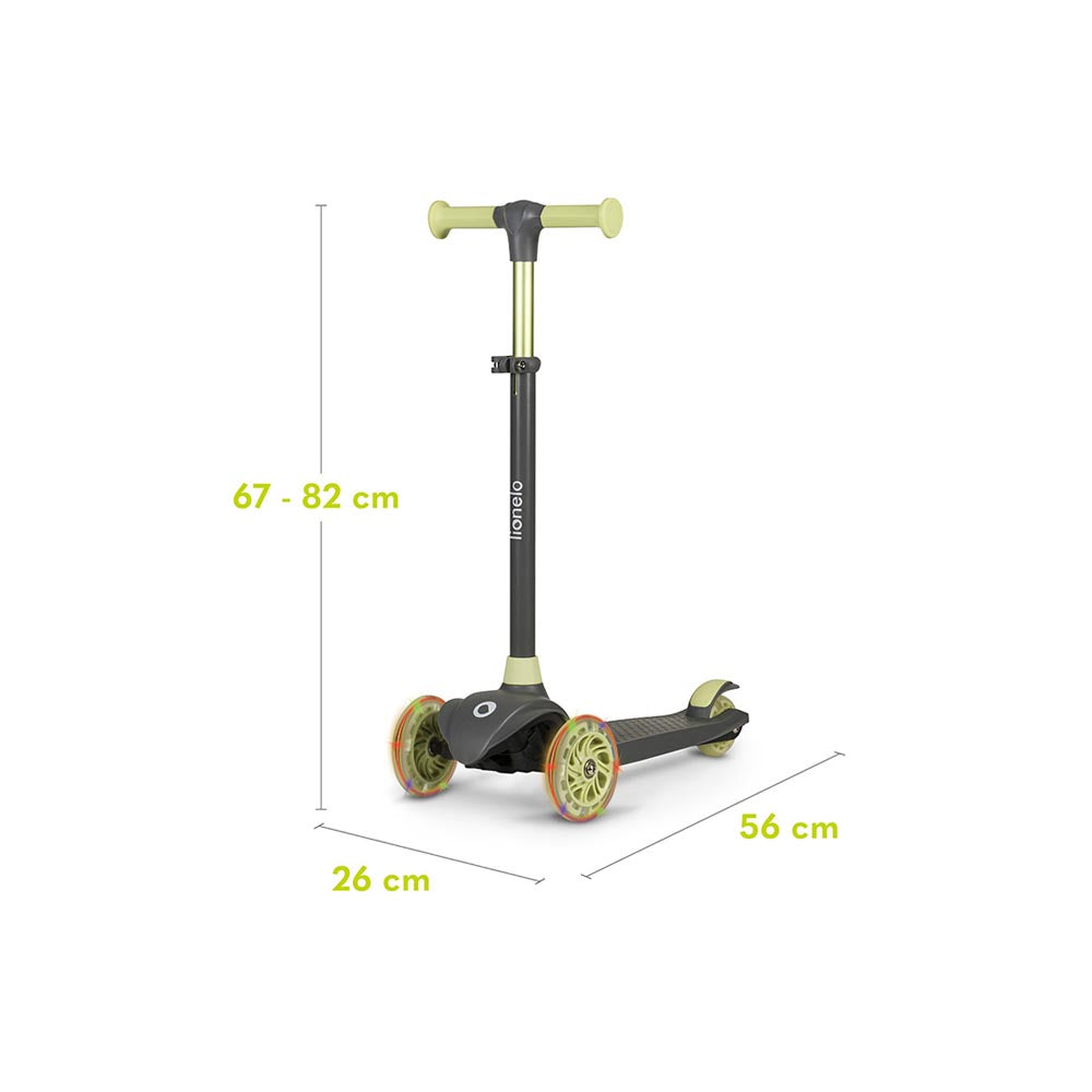 Lionelo romobil Jessy LED, Grey Green