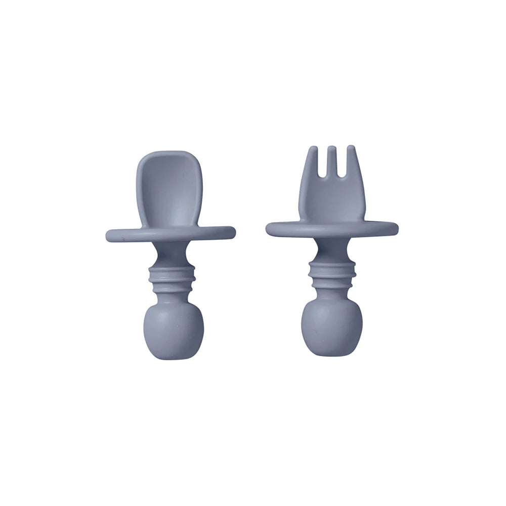 Silikonska žličica i vilica - Blue