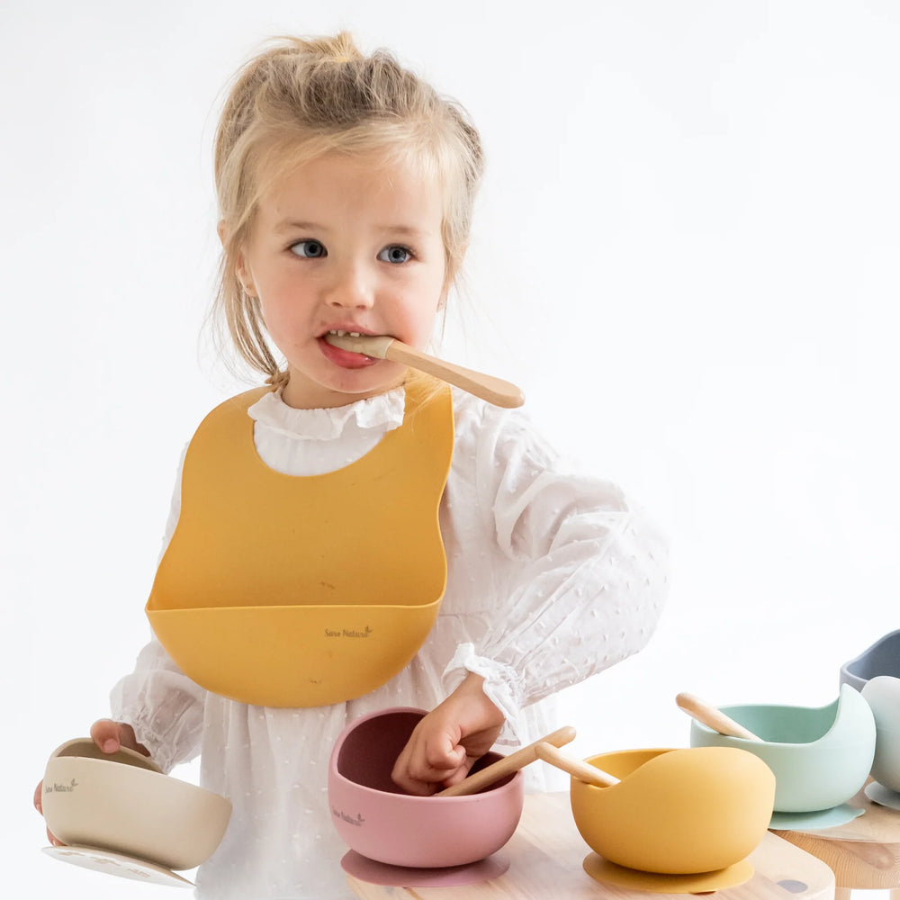 Silikonski podbradnik Nordic - Mustard