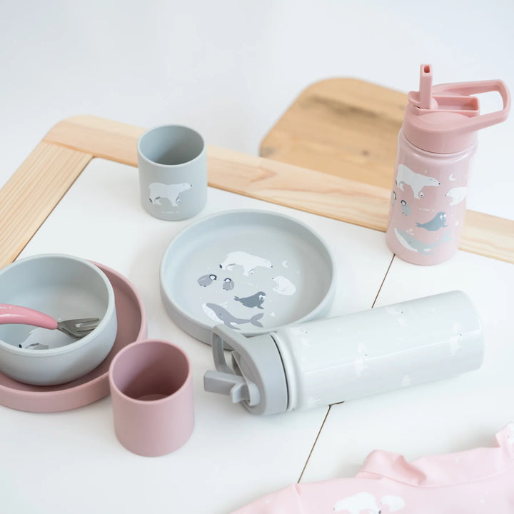 Termos boca sa slamkom 350 ml - Polaris Pink