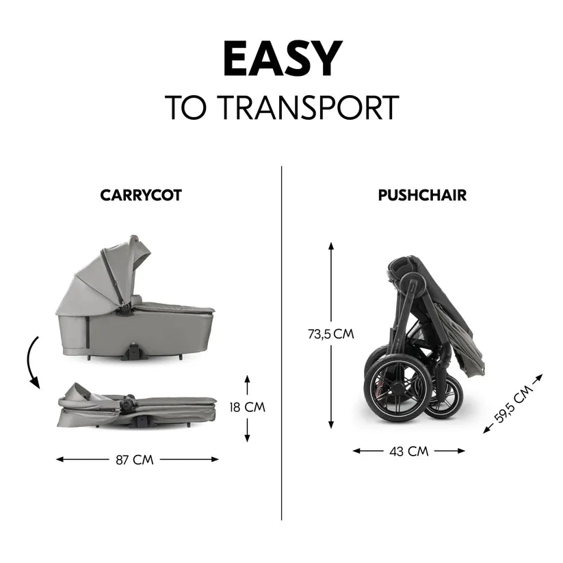 Hauck Comfort N Care Air Set Dark Grey