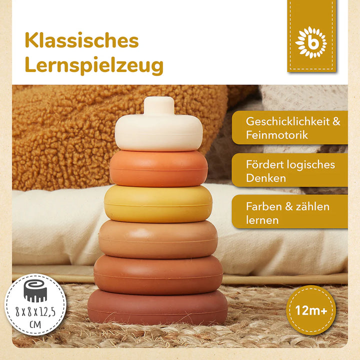 Silikonski toranj za slaganje – Čokoladna fantazija 6kom