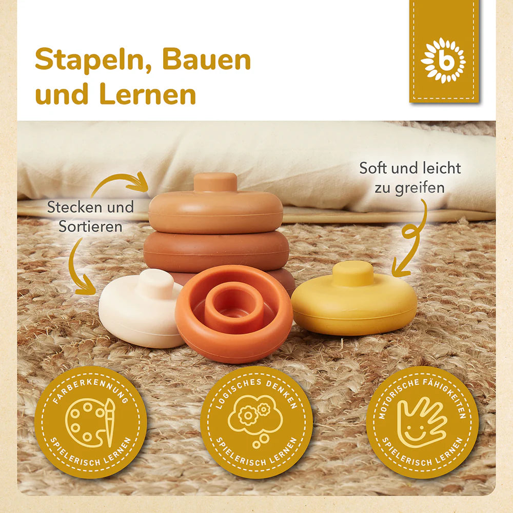 Silikonski toranj za slaganje – Čokoladna fantazija 6kom