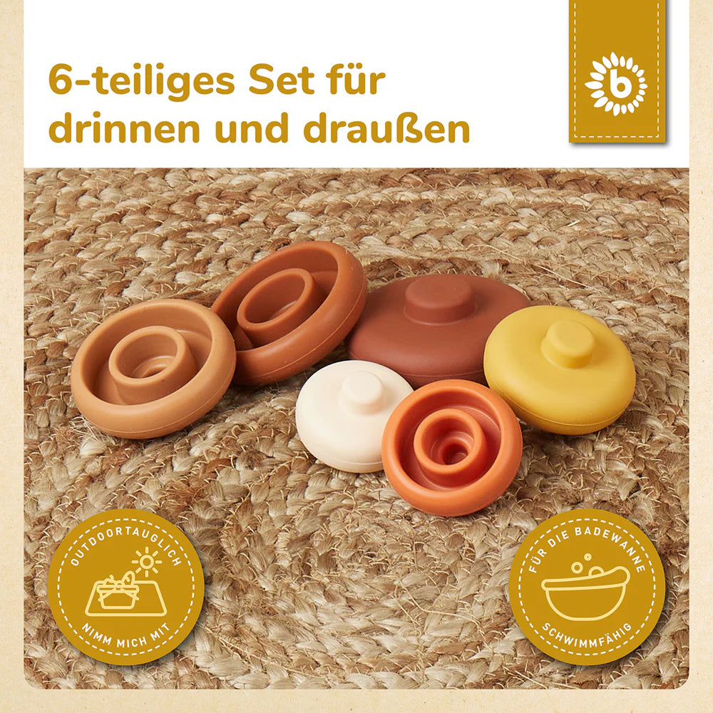 Silikonski toranj za slaganje – Čokoladna fantazija 6kom