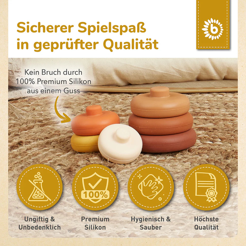 Silikonski toranj za slaganje – Čokoladna fantazija 6kom