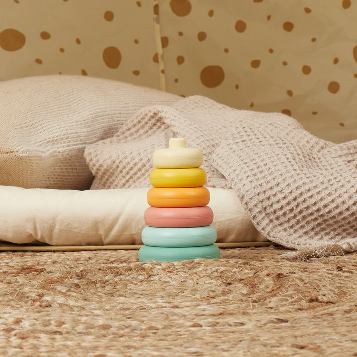 Silikonski toranj za slaganje – Tropska vibra 6kom