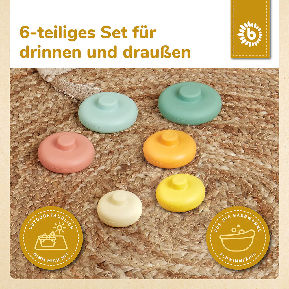 Silikonski toranj za slaganje – Tropska vibra 6kom