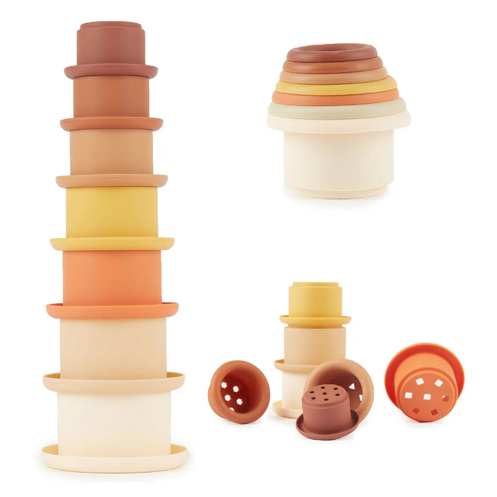 Silikonske čašice za slaganje - Čokoladna fantazija 7kom