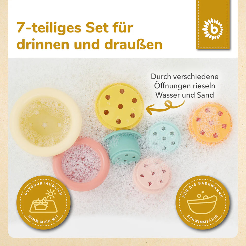 Silikonske čašice za slaganje - Tropska vibra 7kom