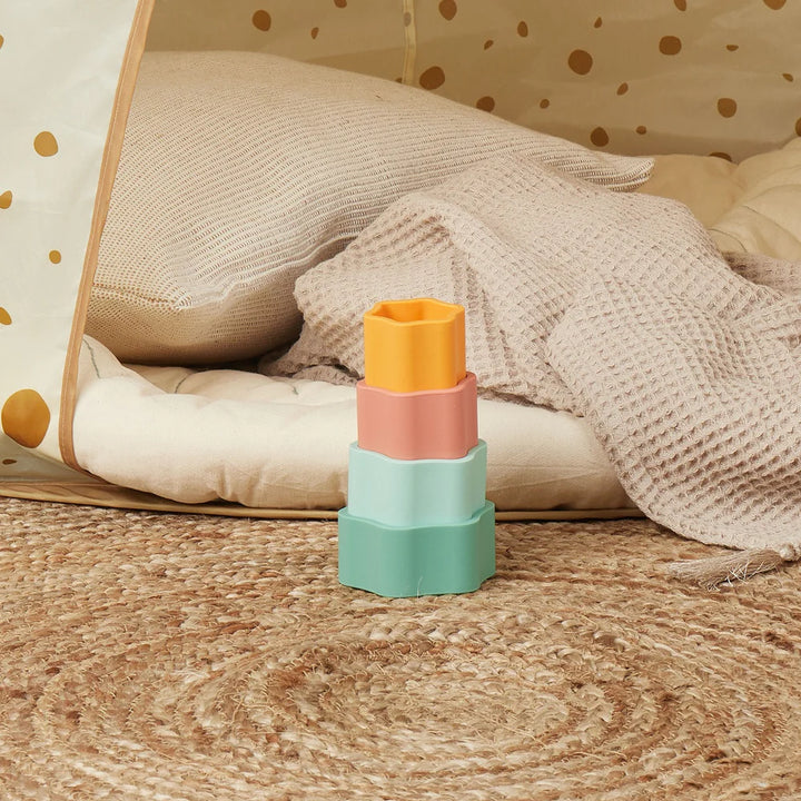 Silikonske slagalice u obliku cvijeta – Tropska vibra 4kom