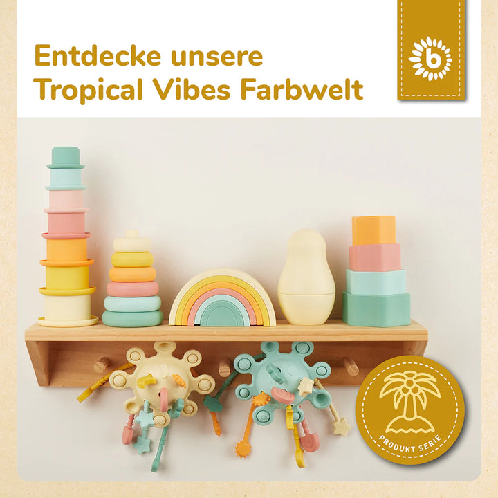 Silikonske slagalice u obliku cvijeta – Tropska vibra 4kom