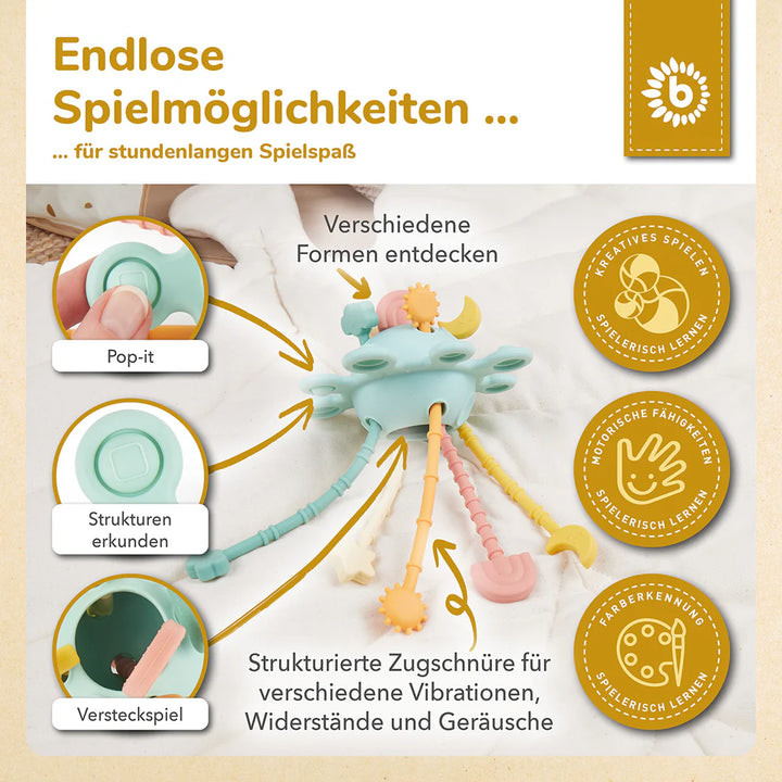 Silikonska Montessori igračka planet Eukaliptus