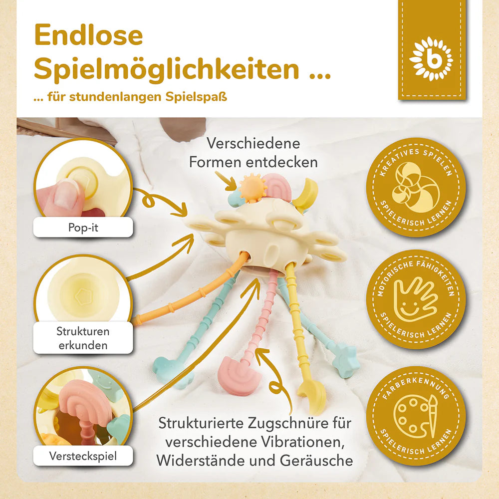 Silikonska Montessori igračka planet Banana