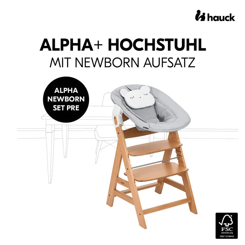 Hauck Alpha Newborn Set Pre Nature Grey
