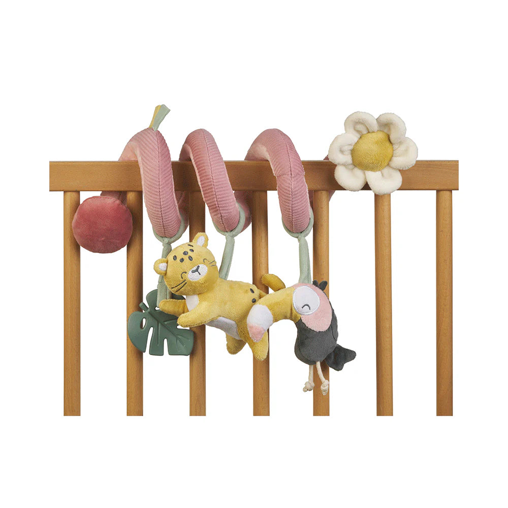 Spirala sa zvečkama Jungle Party Pink